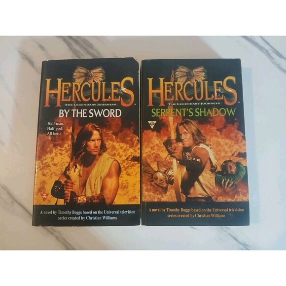Other - Set Of 2 PB Hercules TV Novels by Timothy Boggs By The Sword Serpent's Shadow